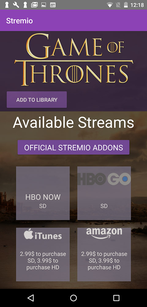 stremio for android