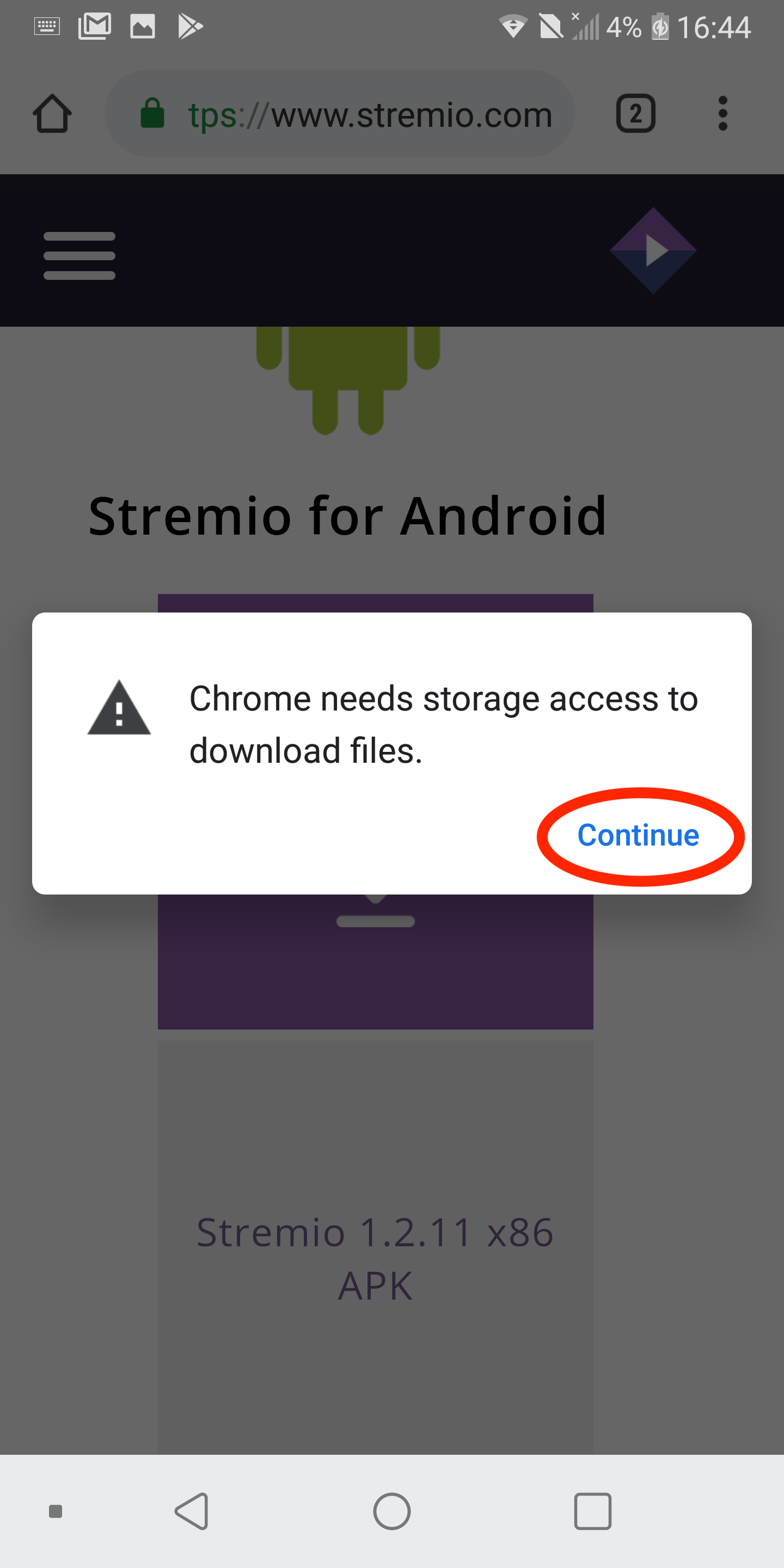 How to install the Stremio APK on Android