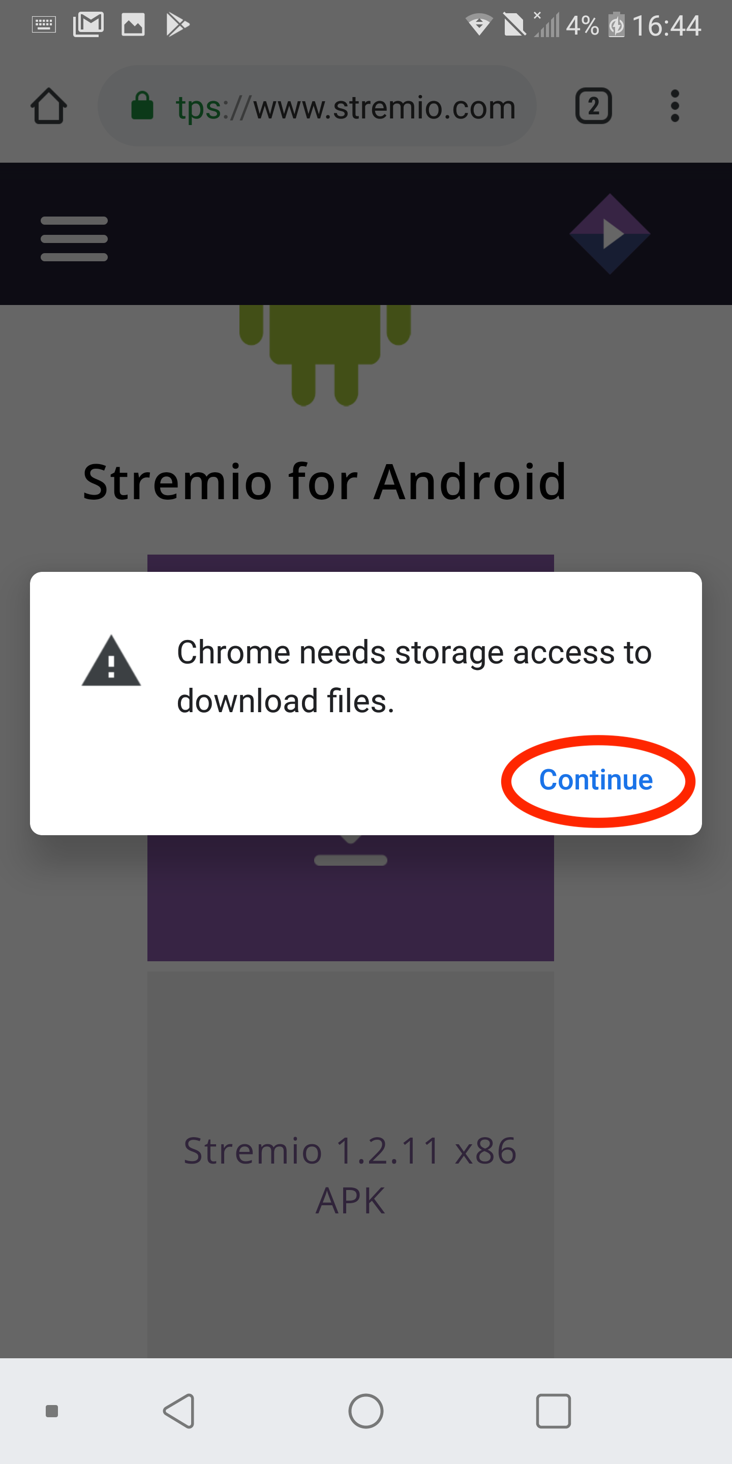 Come installare l'APK di Stremio su Android