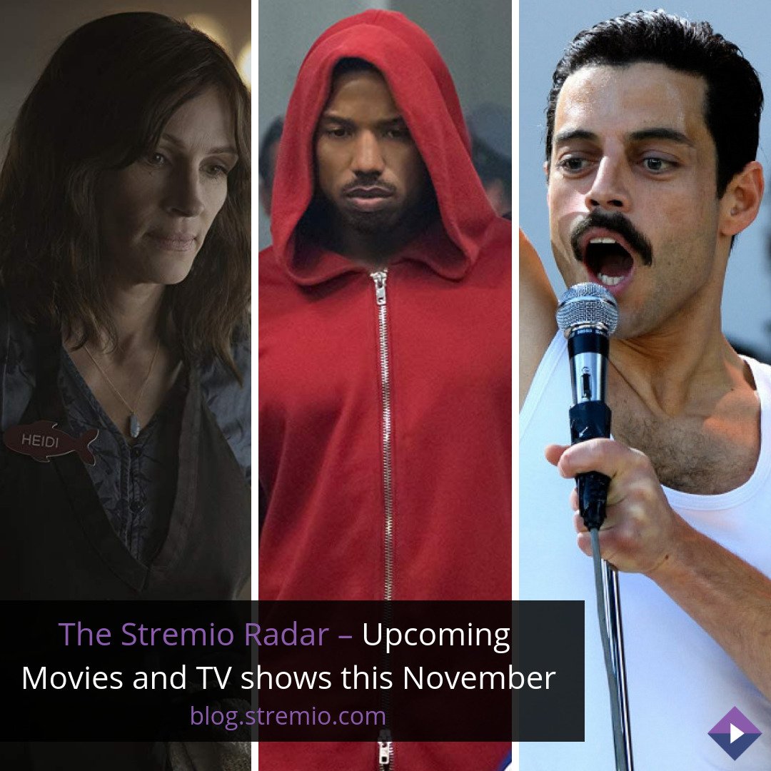 The Stremio Radar – Upcoming Movies and TV shows this November