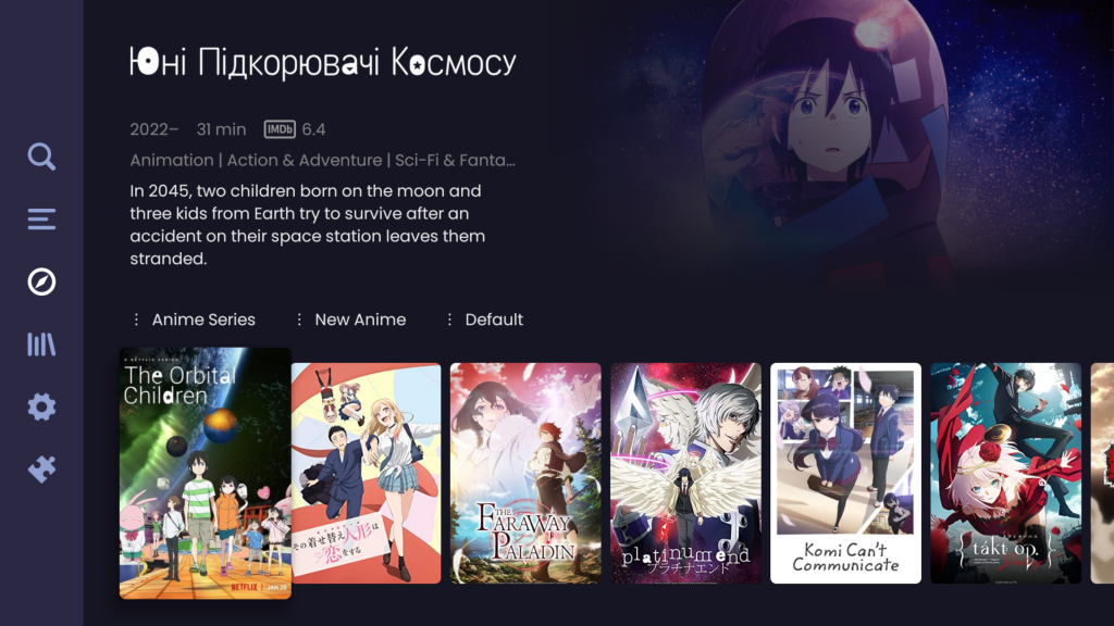 So i used Stremio to see movies, shows and animes. it works on